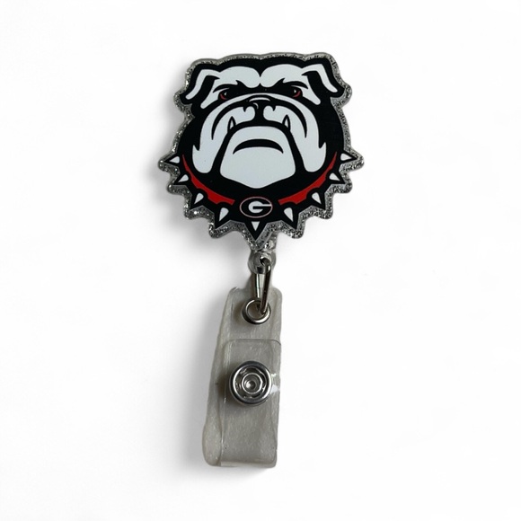 Accessories - Georgia Bulldog Badge Reel with Clip